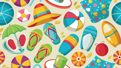 Colorful assortment of playful cartoon ice cream shapes and cones. Vector