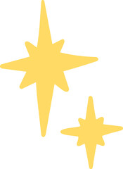 Fototapeta premium 별 반짝이 효과 드로잉 스티커(star light drawing sticker)