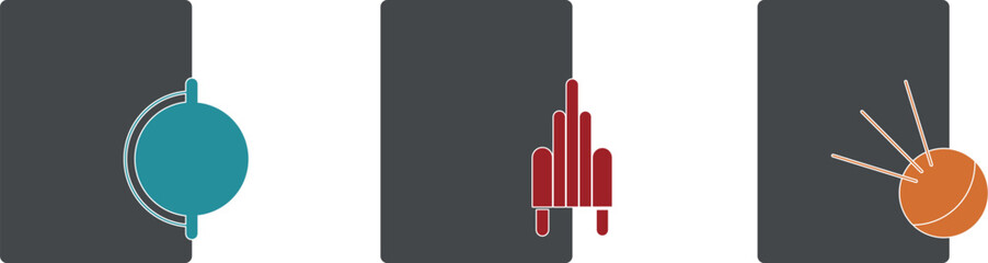 Space industry, globe with spacecraft and satellite. Paper documentation, classified technical documentation.