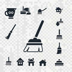 Obraz premium Cleaning Tools Icons Set