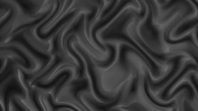 Dark Silky Fabric Texture Slipping and Folding in Subtle Light