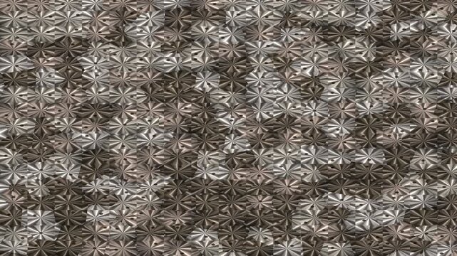 Geometric Metal Ornament Patterning in Repeating Textured Surface Gallery