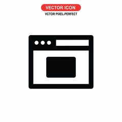 Fototapeta premium Browser Window Icon