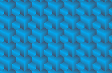 Blue abstract geometric seamless pattern