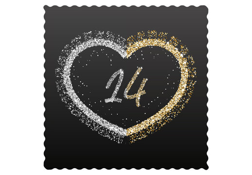 Valentine&rsquo;s Day Romantic Frame with Hearts