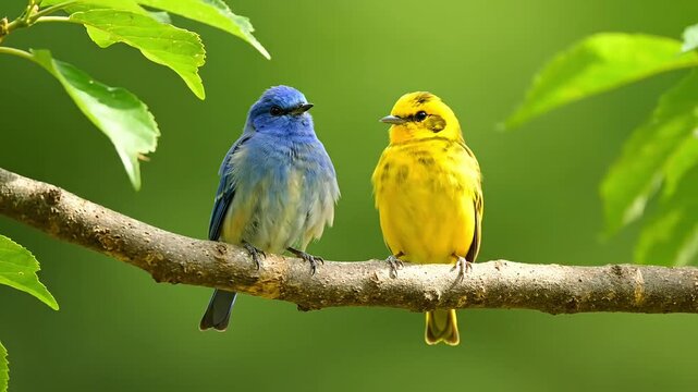 blue and yellow parrot
