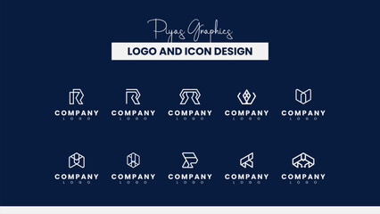Obraz premium Dynamic Hexagonal Logo Design Bundless