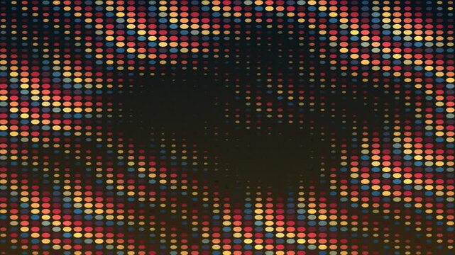 Abstract Light Dots Rippling in Dark Studio