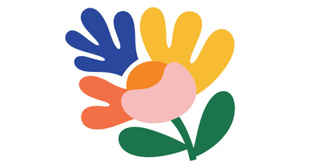 Obraz premium Colorful Flower Icon