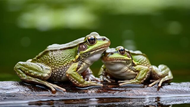 frog on the ground