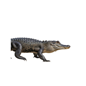 Alligator profile isolated On Transparent Background