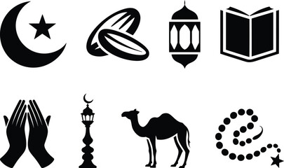 Fototapeta premium Symbols of islam and their significance in religious practices and beliefs
