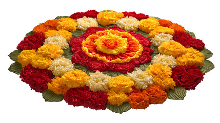 Colorful bouquet of roses in garden setting