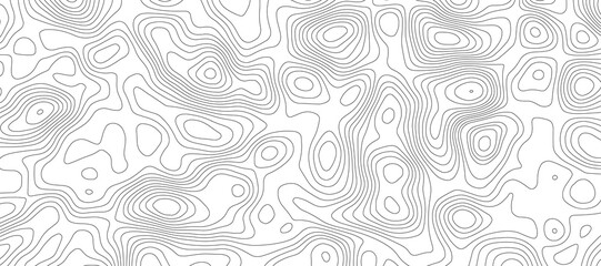 Topographic map and landscape terrain texture grid, Abstract minimal The patter discovery vector Background of the topographic map. Mountain trail terrain or path. Vector illustration. © Atikur