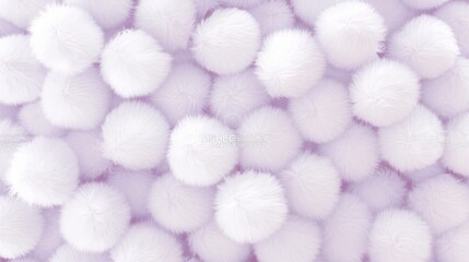 Close-up view of soft, fluffy pom-poms arranged together, showcasing intricate textures and vibrant colors, creating visually appealing abstract composition for creative projects.