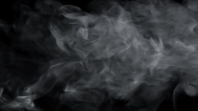 Realistic Thin Smoke Part 4 Final Clearing and Reveal, 4K Transparent Overlay Alpha Chanel.