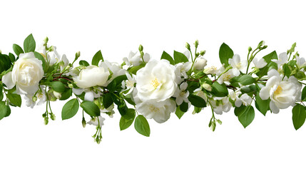 White tulip bouquet on white background