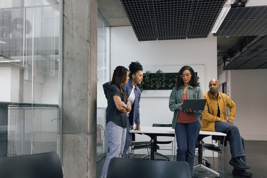 Team Collaboration with Technology in Office