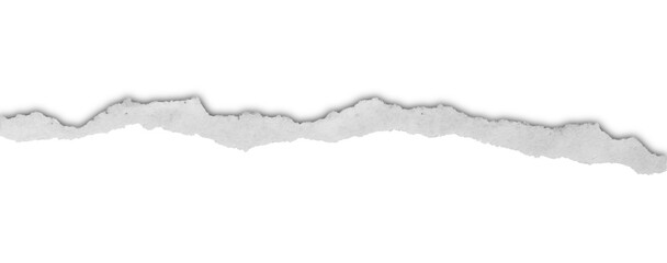 Naklejka premium torn paper edges isolated on transparent background