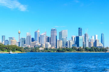 Obraz premium シドニーにあるサーキュラーキーのとても美しい風景A beautiful view of Circular Quay in Sydney
