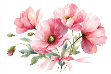 Beautiful arrangement of delicate flowers intertwined with soft satin ribbon, creating elegant decorative piece ideal for celebrations, gifts, or special occasions showcasing nature's beauty