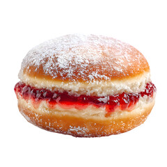 Donut on white background