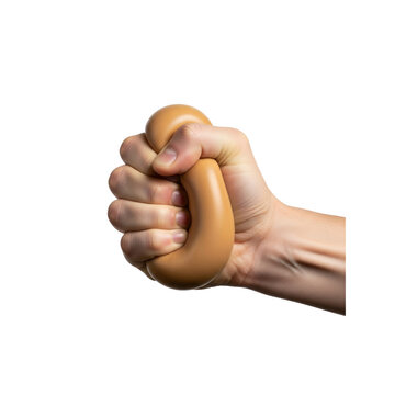 Hand squeezing stress ball