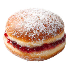 Donut on white background