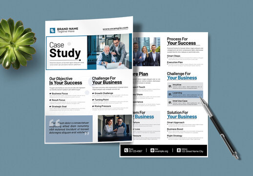 Creative Case Study Template Layout