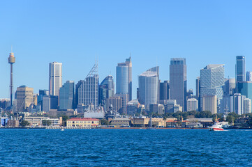 Obraz premium オーストラリアのシドニーで眺める街並みの風景A beautiful view of the cityscape in Sydney, Australia