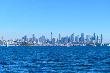 オーストラリアのシドニーで眺める街並みの風景A beautiful view of the cityscape in Sydney, Australia