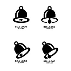 Bell Logo Icon Set for Notification and Alert Designs. Collection of Modern, Simple, Black and White Bell Symbols for Apps, Websites, and Branding.