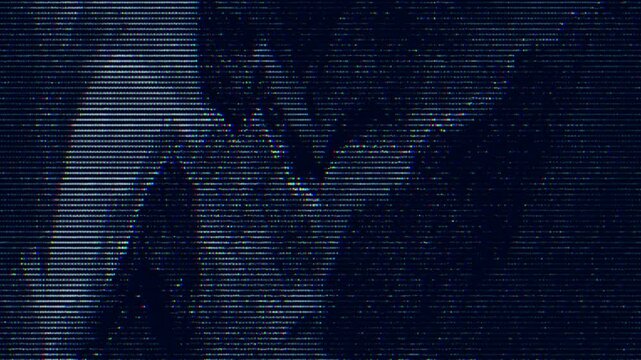 Abstract Digital Glitch Background with Analog CRT Scanlines and RGB Distortion. This glitchy, retro-tech aesthetic is perfect for cybersecurity themes, data breach concepts, synthwave and futuristic.