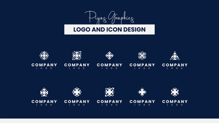 Obraz premium Dynamic Stylized Logo Symbol Collection