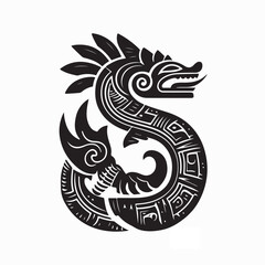 Quetzalcoatl Aztec Vector. Quetzalcoatl Aztec Stock Illustrations