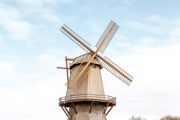 Obraz premium Windmill architecture building outdoors.