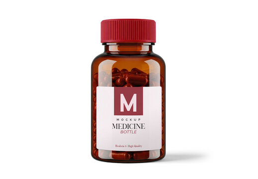 Medicine Bottle Mockup