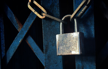old padlock , shop is closed  , protection system