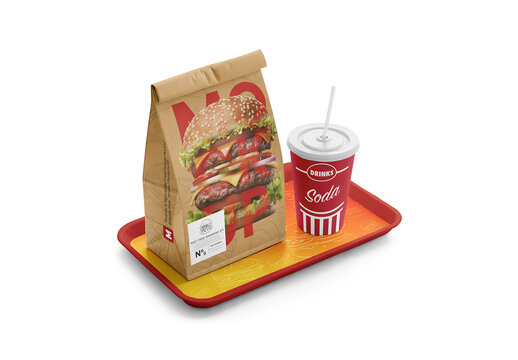 Fast Food Branding Kit Mockup