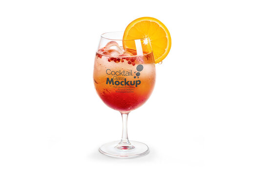 Cocktail Glass Mockup