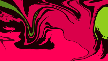 Fototapeta premium Abstract pink and green liquid marble texture background