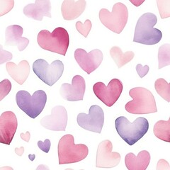 Heart pattern purple petal.