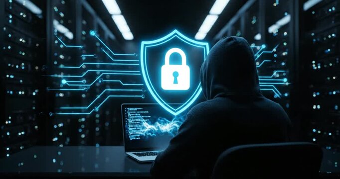 Anonymous Cybersecurity Guardian Protecting Data with Digital Shield
