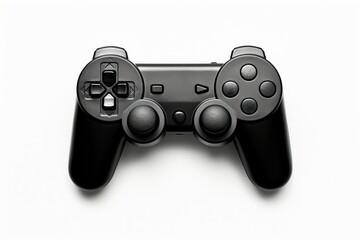 Video game joystick black electronics.