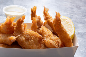 food truck breaded butterfly shrimps