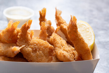 food truck breaded butterfly shrimps