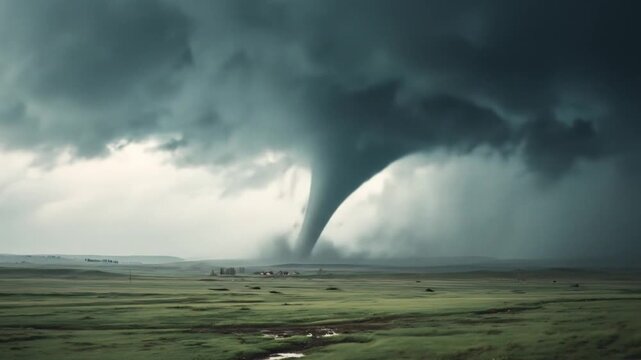 natural disaster scene tornado background
