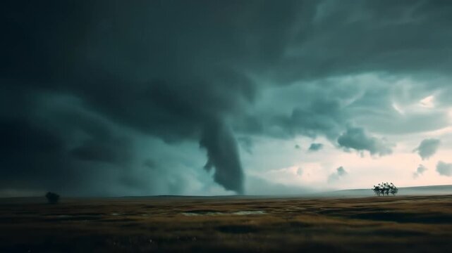 natural disaster scene tornado background