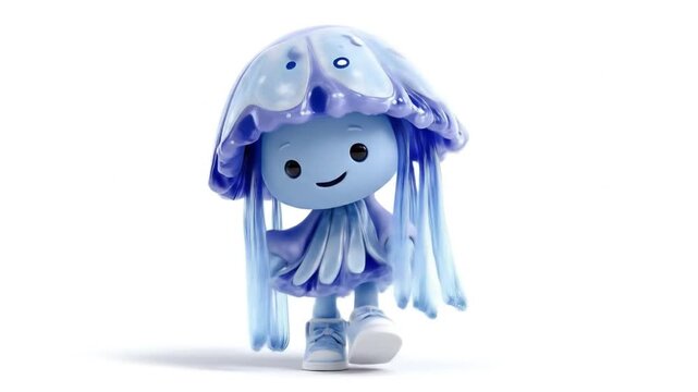 3d model cartoon character jellyfish costume