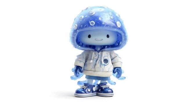 3d model cartoon character jellyfish costume